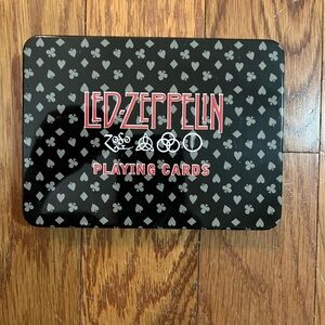 New. Led Zeppelin Playing Cards in collectible tin